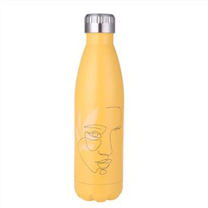 Robuste, isolierte Edelstahl-Reisewasserflasche in Cola-Form